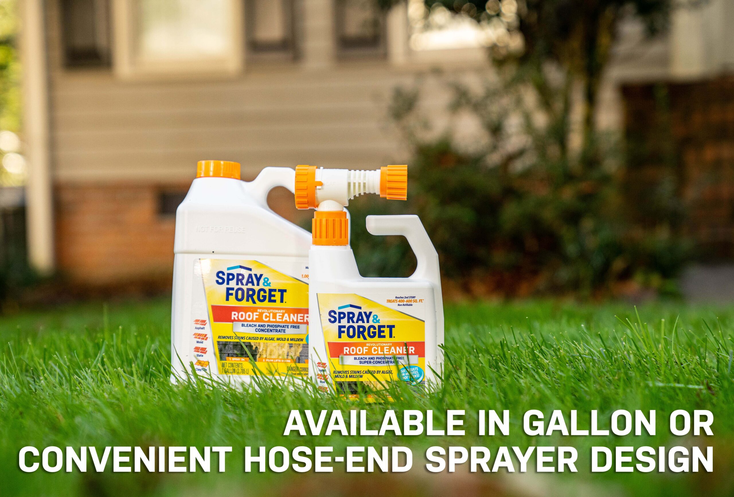 Spray & Forget 1 Gal. Revolutionary Roof Cleaner Concentrate SF100 - The  Home Depot